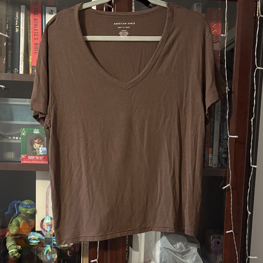 American Eagle Soft & Sexy Brown Tee